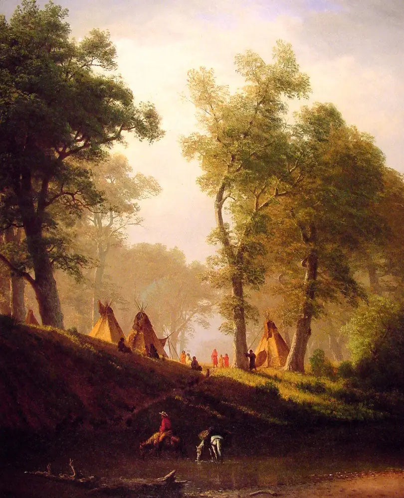 La rivière du Loup - Albert Bierstadt image 1 reproduction de peinture à l’huile