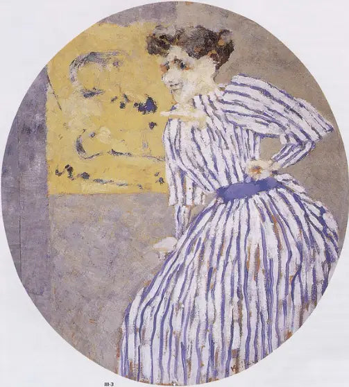 La robe rayée - Édouard Vuillard image 1 reproduction réalisée par Alpha Reproduction
