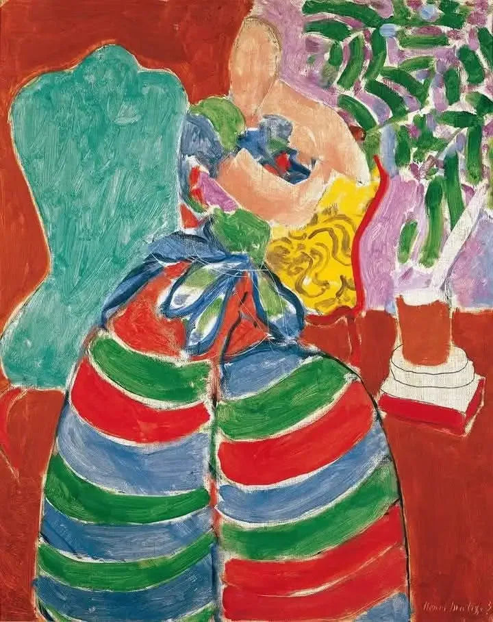 La Robe rayée - Henri Matisse image 1 copie de tableau peinte à la main