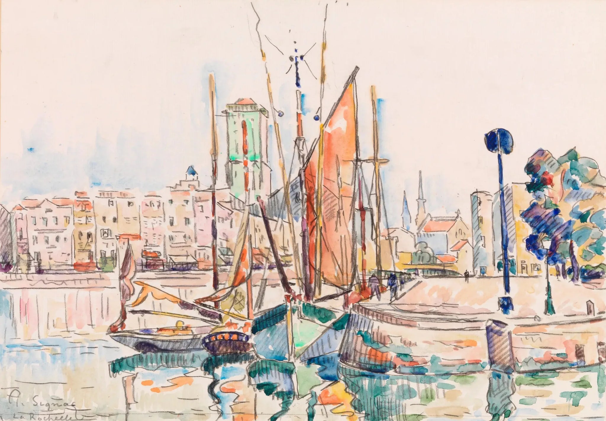 La Rochelle - Paul Signac image 1 reproduction artisanale de tableau