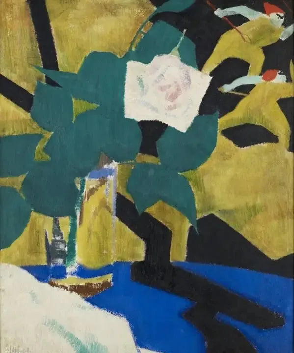 La Rose et le Paravent laqué - Francis Cadell