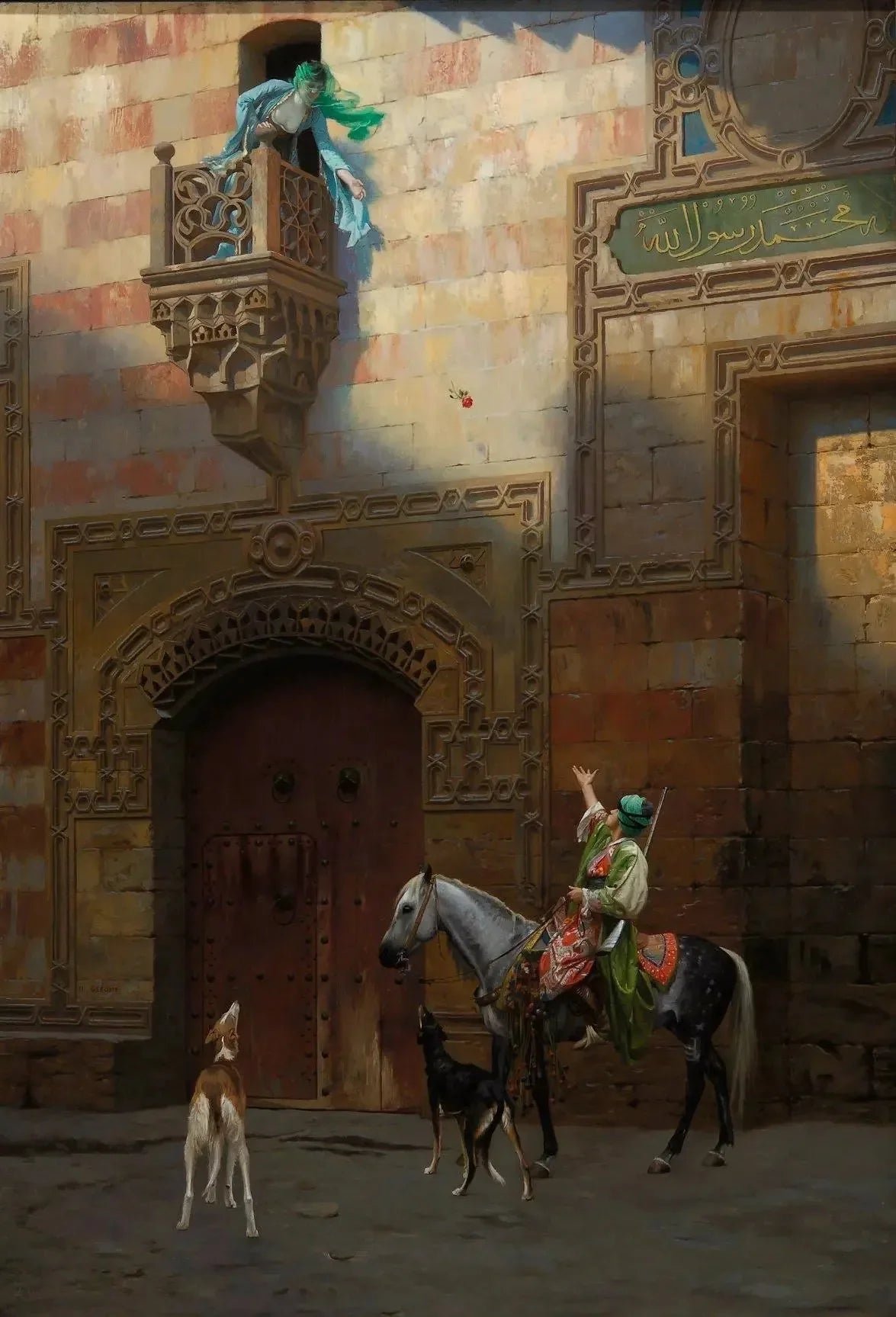 La Rose - Jean-Léon Gérôme image 1 reproduction d’œuvre d’art à l’huile