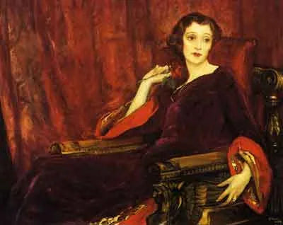 La rose rouge - John Lavery image 1 reproduction réalisée par Alpha Reproduction