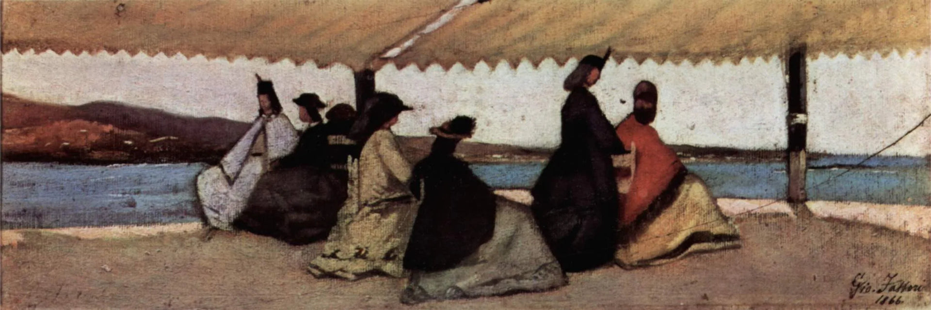 La rotonde des bains Palmieri - Giovanni Fattori