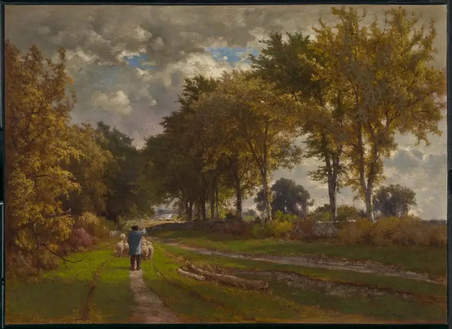La route de la ferme - George Inness