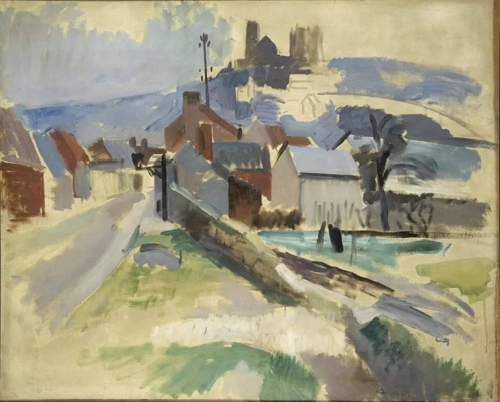 La Route de Laon - Robert Delaunay image 1 reproduction artisanale de tableau