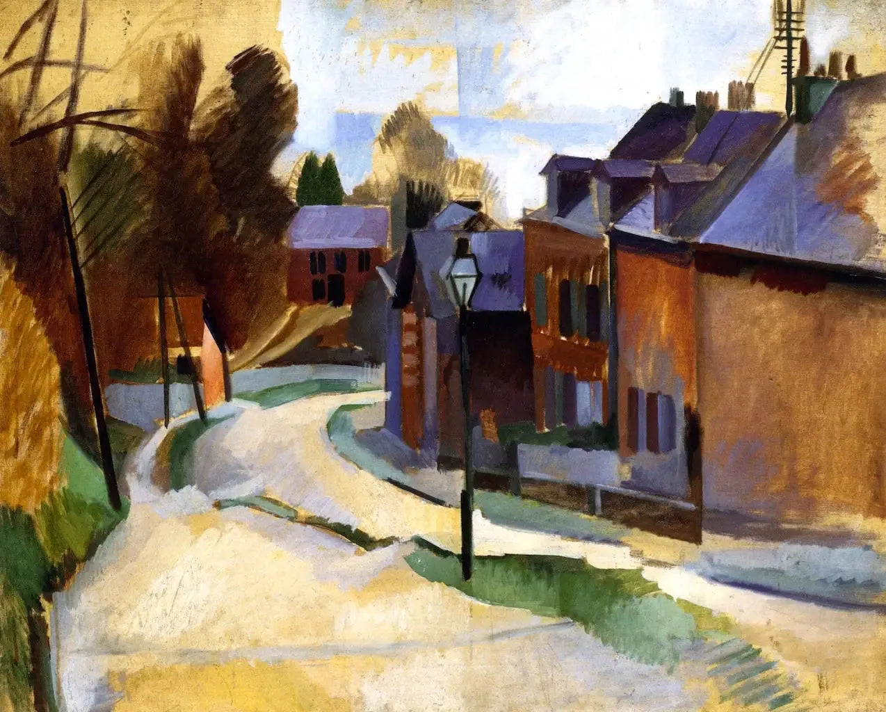 La Route de Laon - Robert Delaunay image 1 tableau peint à l’huile sur toile