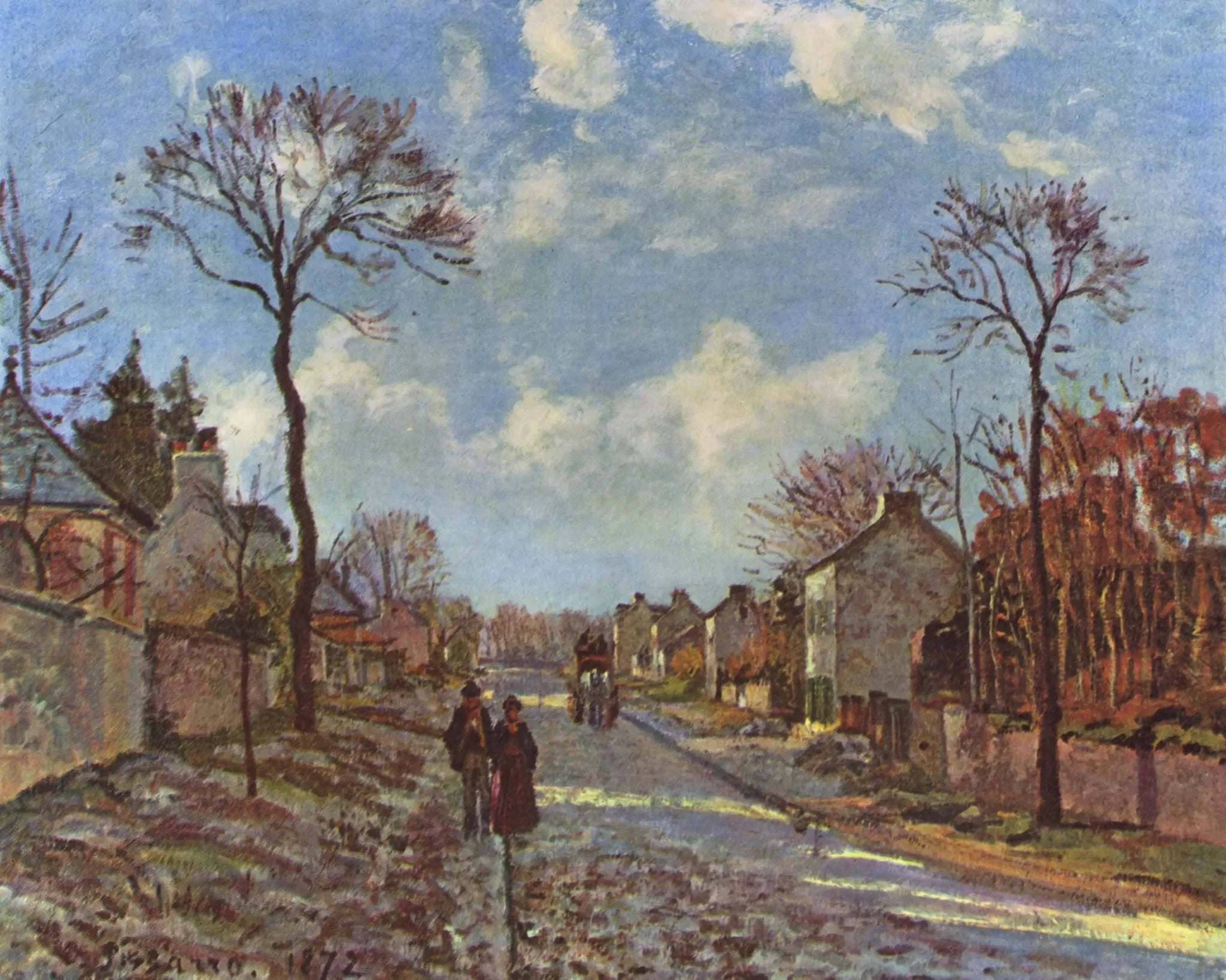 La Route de Louveciennes - Camille Pissarro image 1 reproduction artisanale de tableau