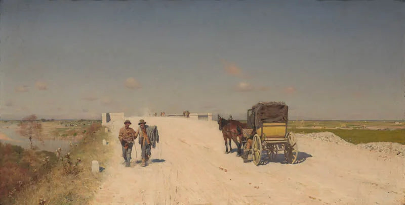 La route de Naples à Brindisi - Giuseppe De Nittis