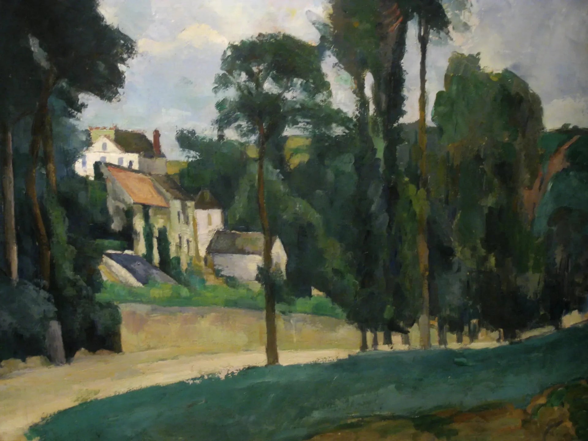 La Route de Pontoise - Paul Cézanne image 1 reproduction de peinture à l’huile