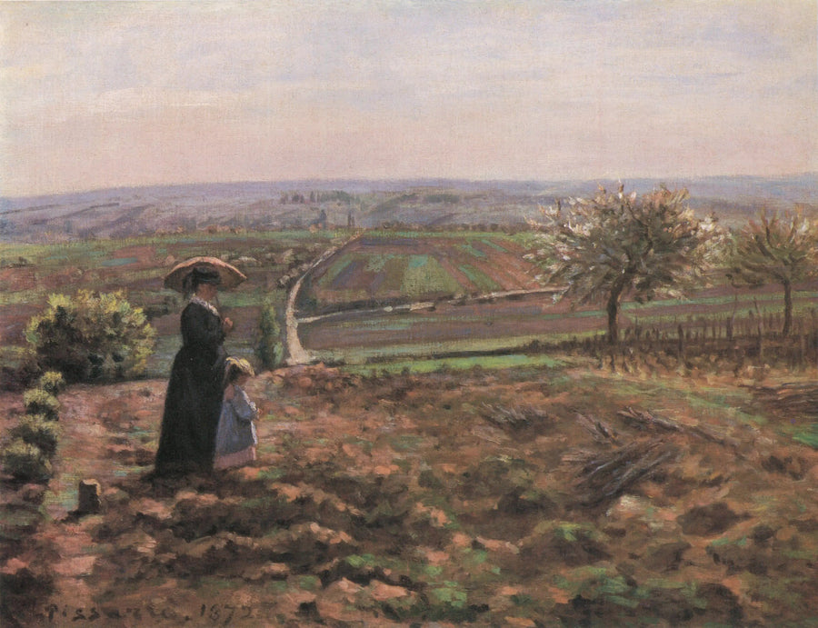 La Route de Rouen, les hauteurs de l'Hautil, Pontoise - Camille Pissarro