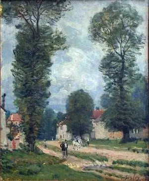 La Route de Versailles - Alfred Sisley