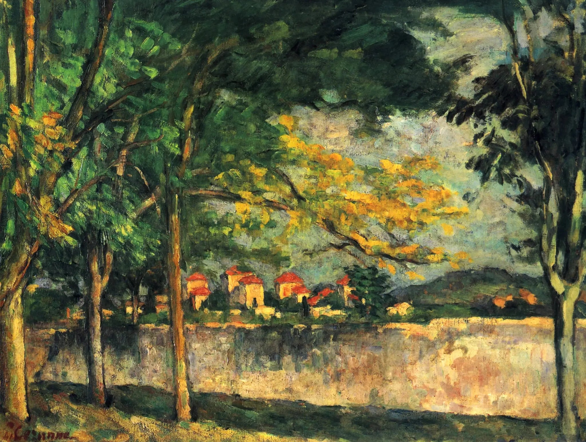 La Route; Le Mur d'enceinte - Paul Cézanne image 1 reproduction réalisée par Alpha Reproduction