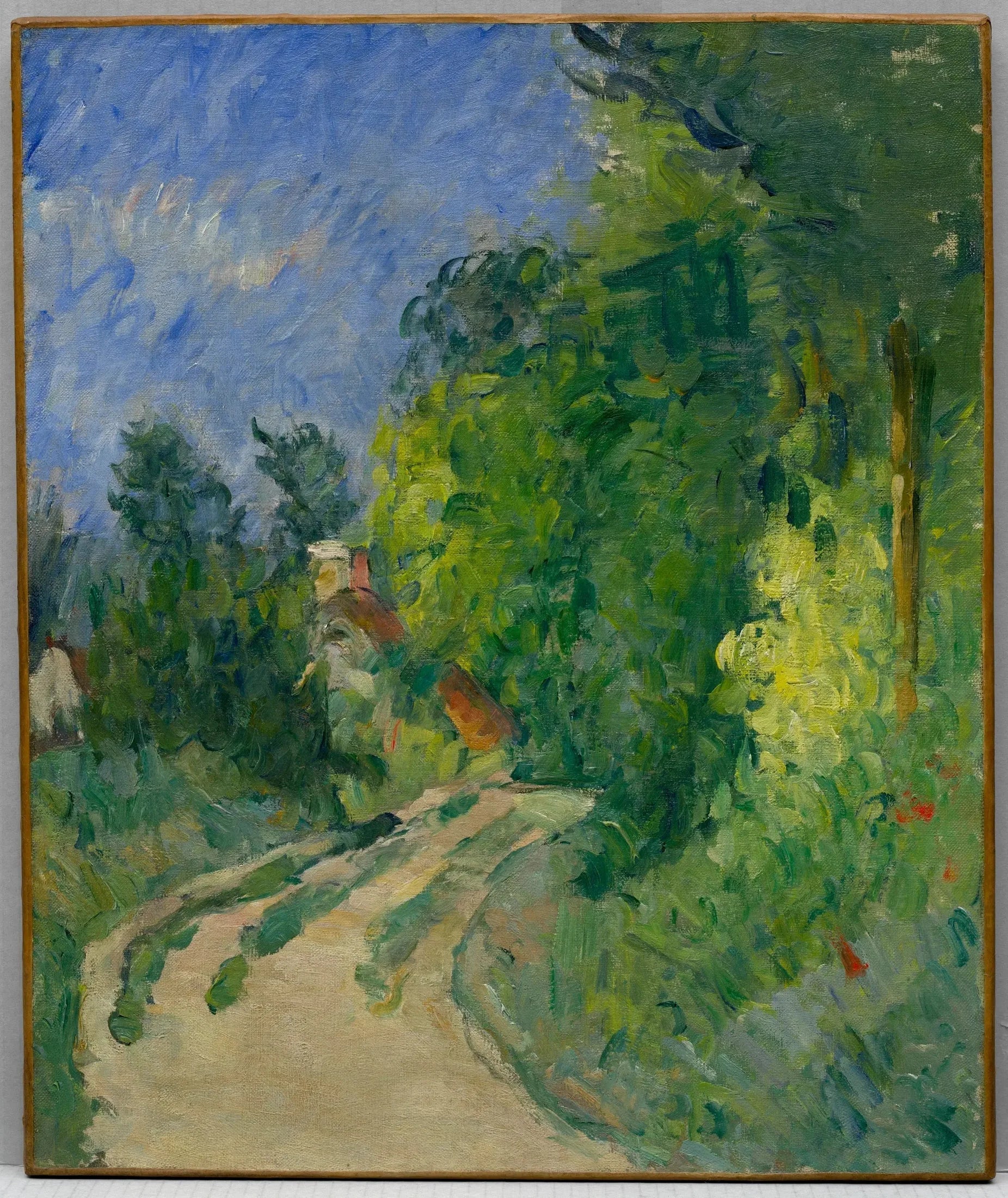 La Route tournant en sous-bois - Paul Cézanne image 1 reproduction de peinture à l’huile