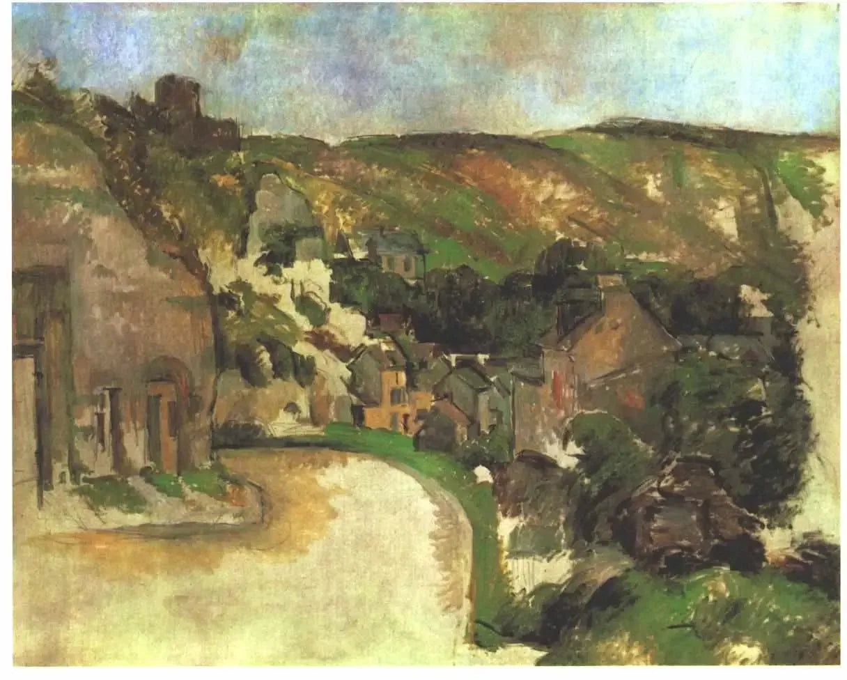 La Route tournante à La Roche-Guyon - Paul Cézanne image 1 reproduction réalisée par Alpha Reproduction