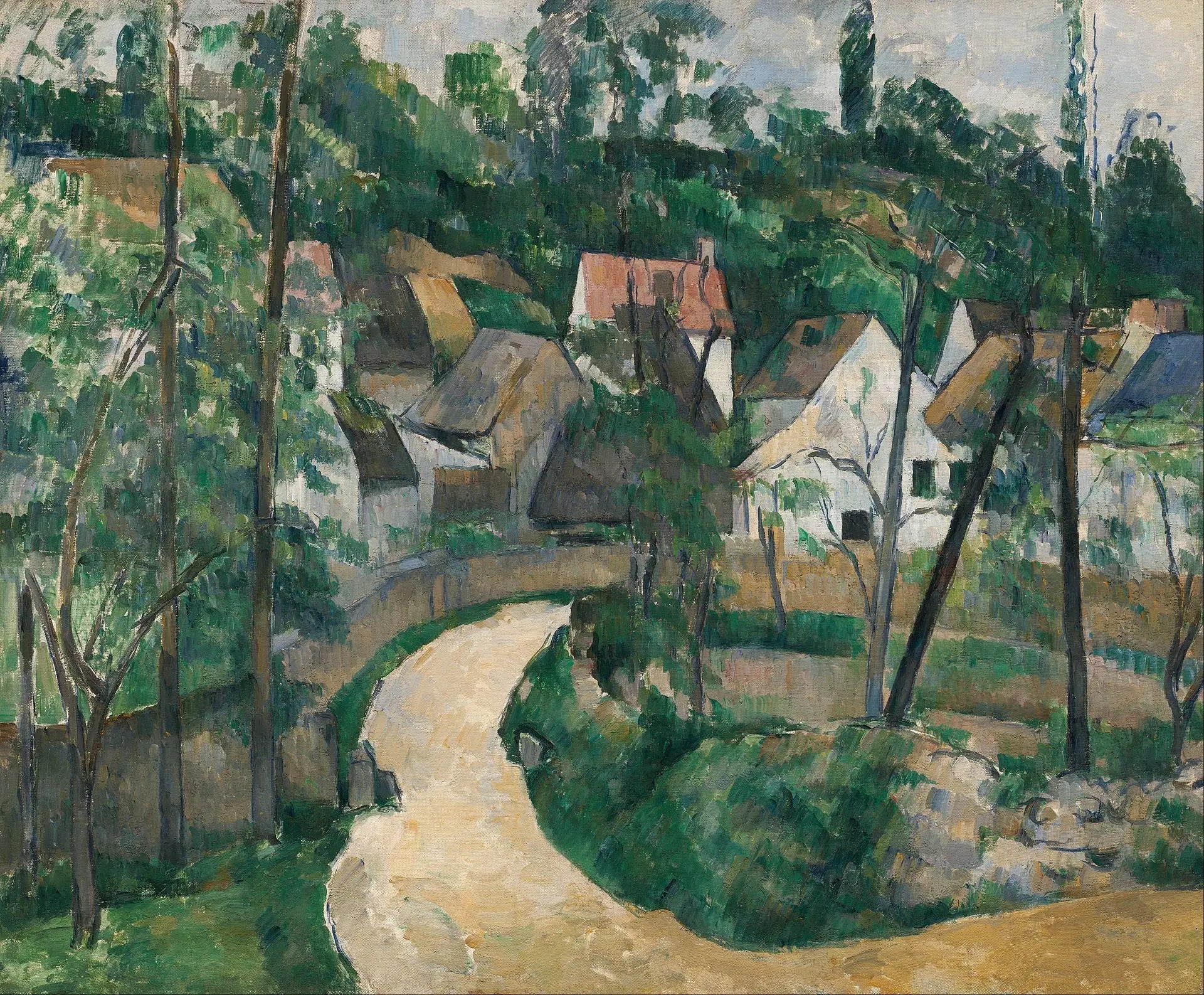 La Route tournante - Paul Cézanne image 1 copie de tableau peinte à la main