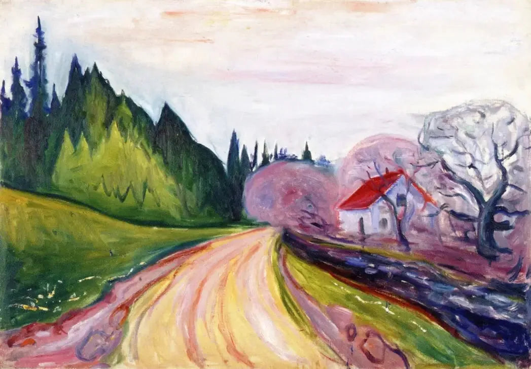 La Route vers Borre - Edvard Munch image 1 tableau peint à l’huile sur toile