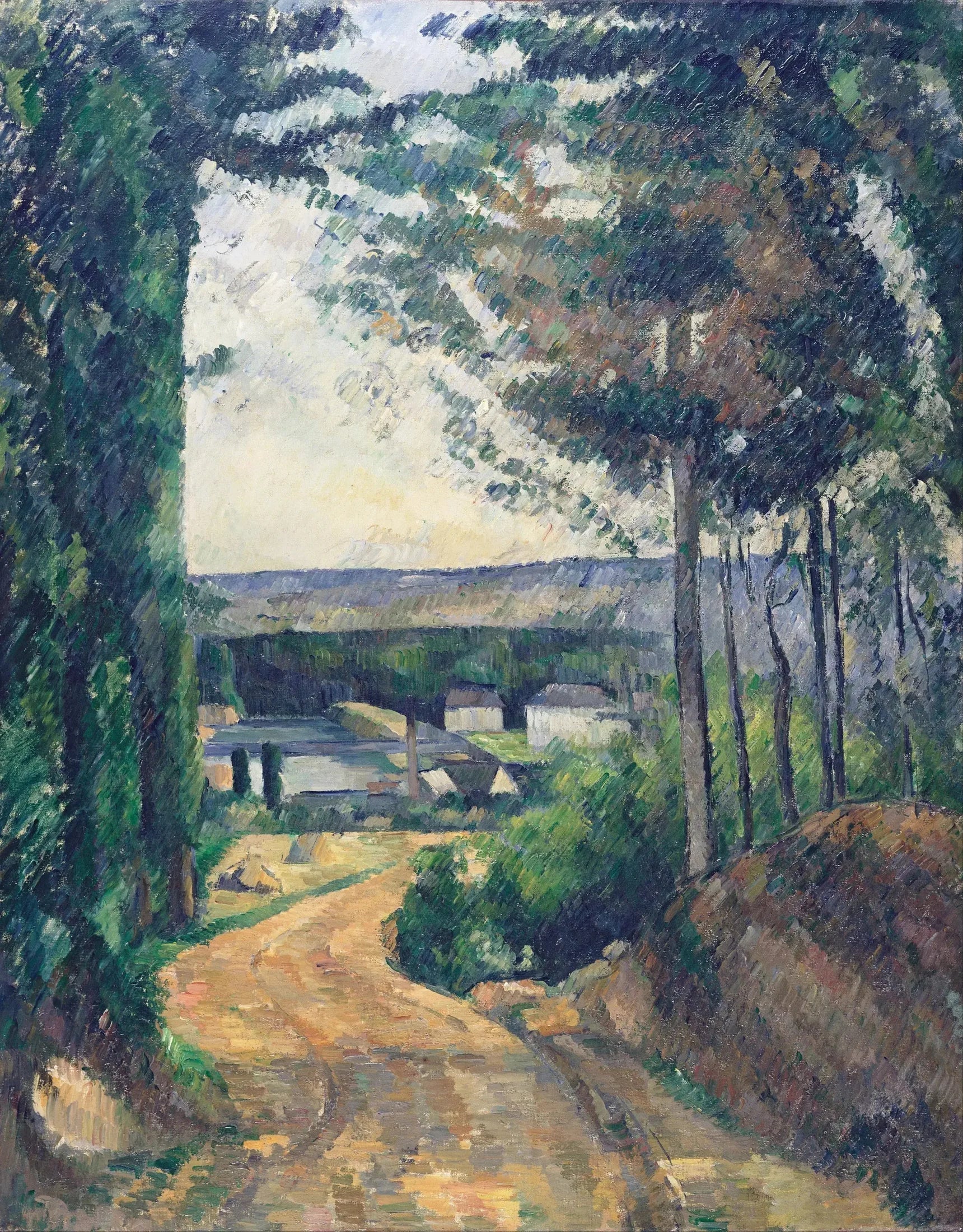 La Route vers l'étang - Paul Cézanne image 1 tableau peint à l’huile sur toile