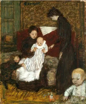 La Sœur de l'artiste et ses enfants - Pierre Bonnard