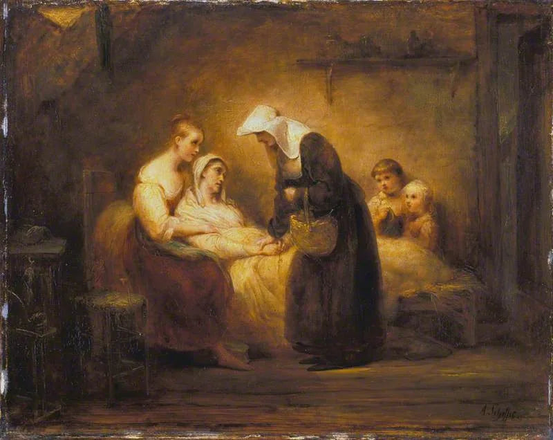 La Sœur de la Miséricorde - Ary Scheffer image 1 copie de tableau peinte à la main