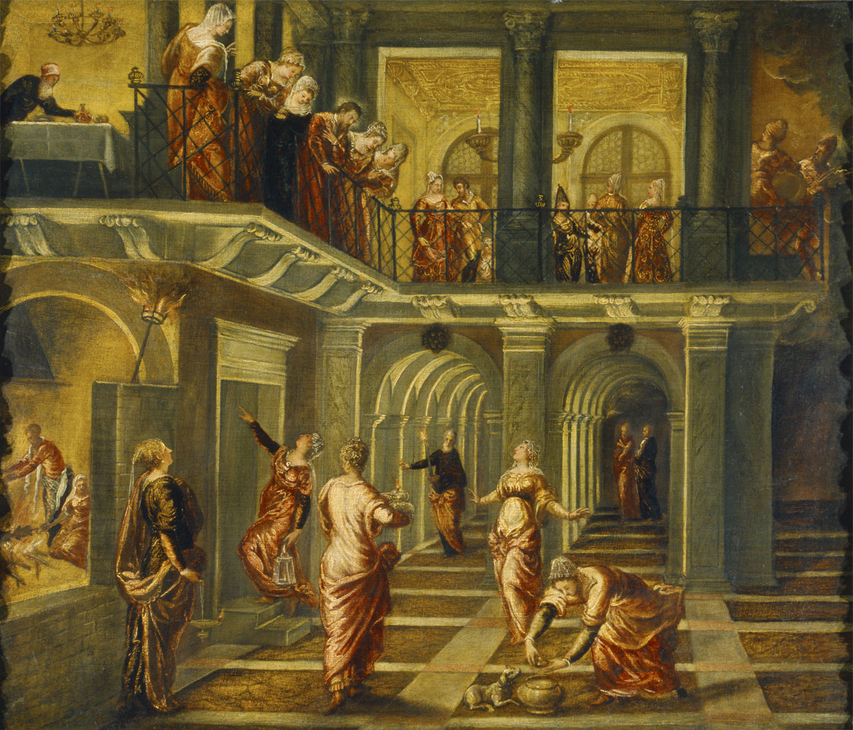 La Sage et la Folle Vierges - Jacopo Tintoretto image 1 reproduction d’œuvre d’art à l’huile