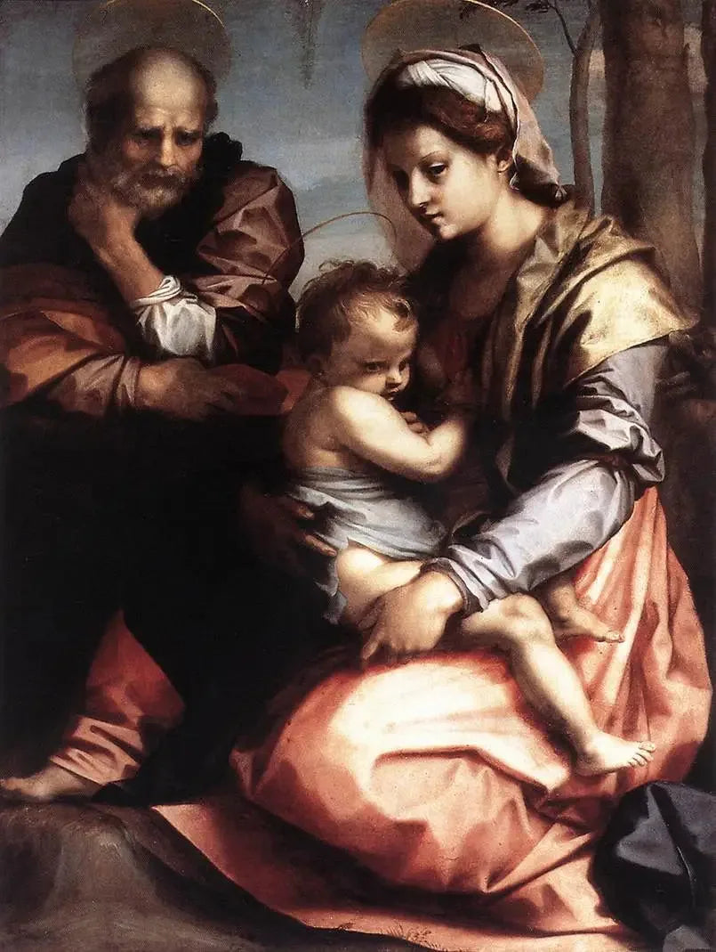 La Sainte Famille. - Andrea del Sarto image 1 reproduction de peinture à l’huile