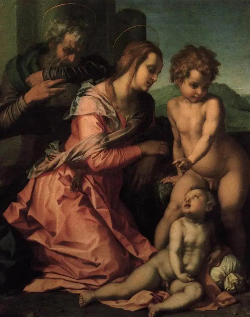 La Sainte Famille - Andrea del Sarto image 1 copie peinte à la main à l’huile