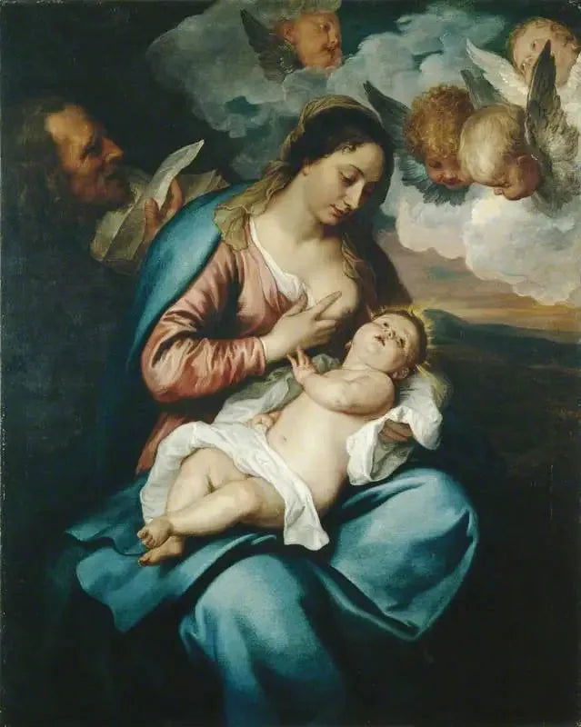 La Sainte Famille - Antoine van Dyck image 1 copie de tableau peinte à la main