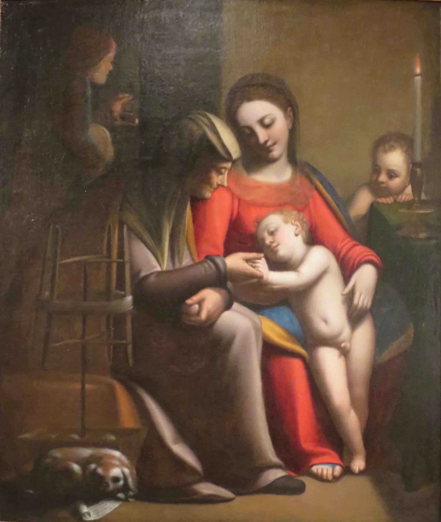 La Sainte Famille avec sainte Anne et saint Jean-Baptiste - Sofonisba Anguissola image 1 reproduction de peinture à l’huile
