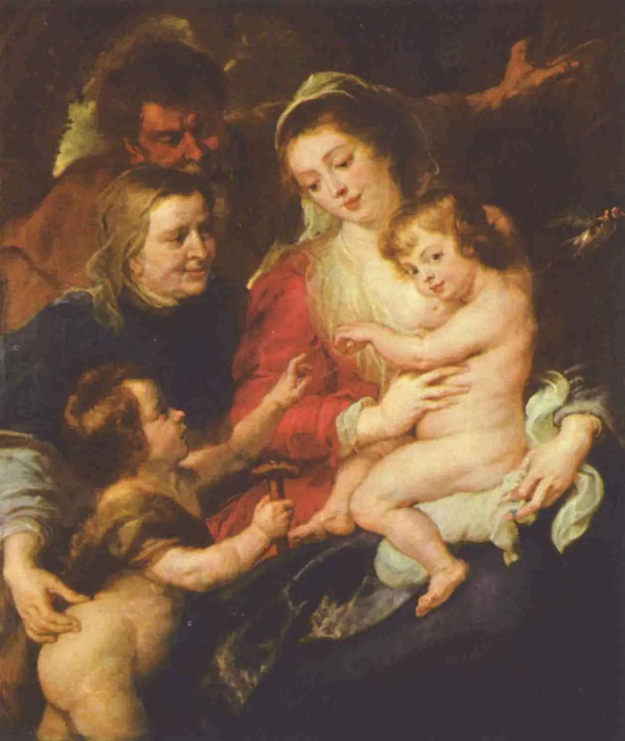 La Sainte Famille avec Élisabeth et Jean - Peter Paul Rubens image 1 reproduction artisanale de tableau