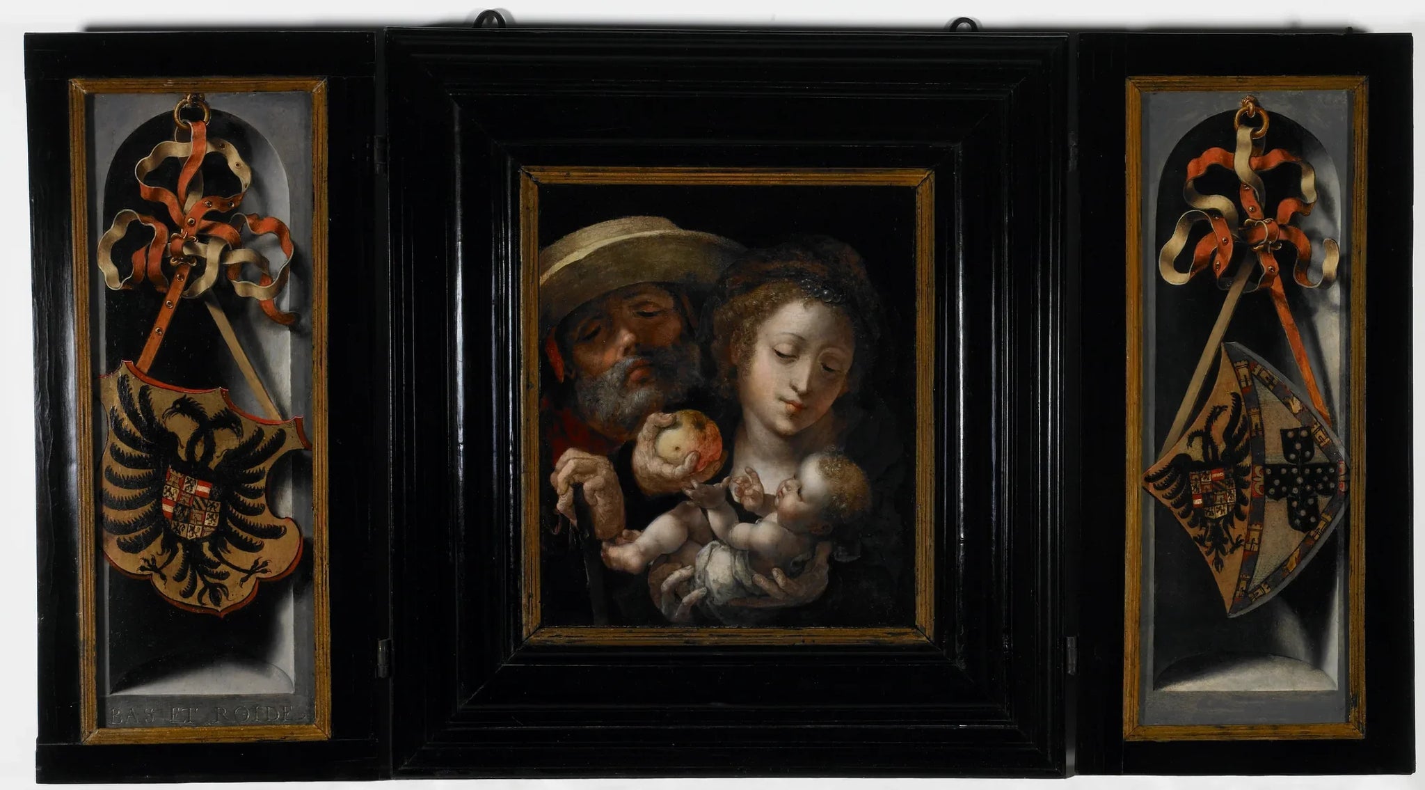 La Sainte Famille avec les armoiries de Charles... - Jan Gossaert image 1 copie peinte à la main à l’huile