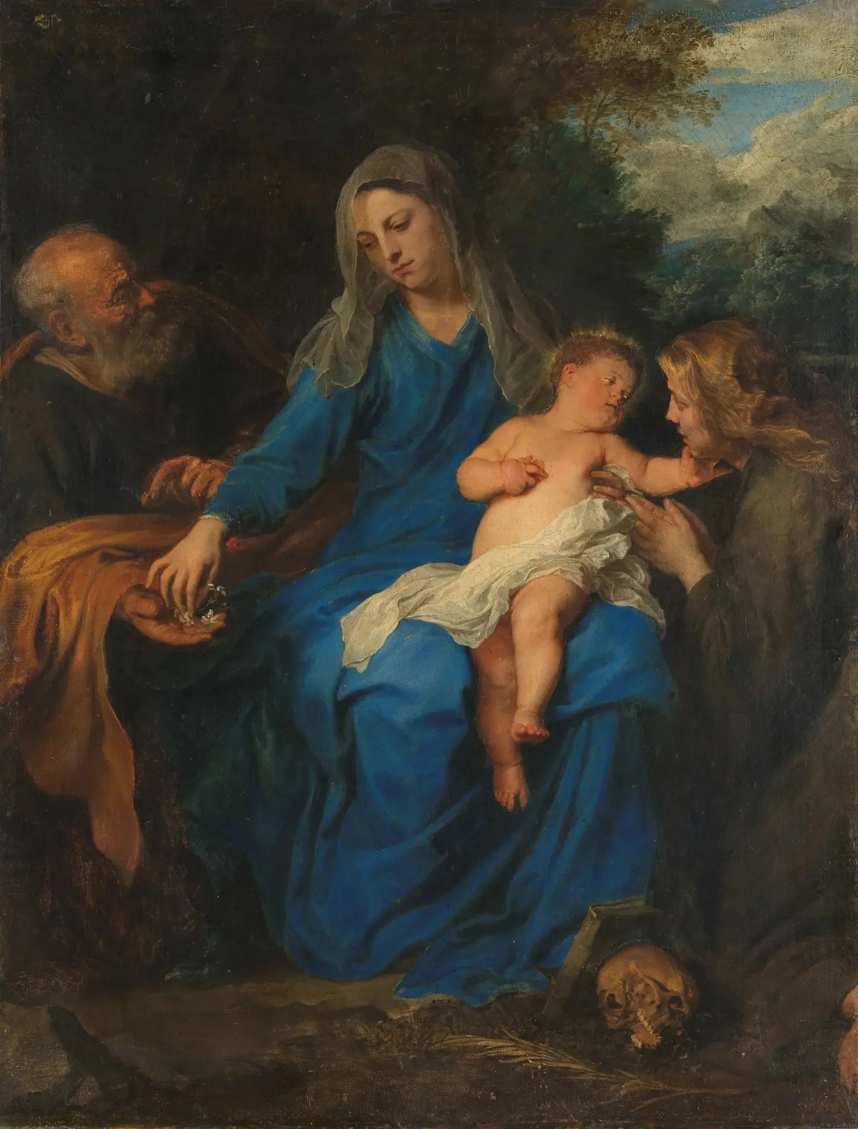 La Sainte Famille avec Marie-Madeleine - Antoine van Dyck image 1 tableau peint à l’huile sur toile