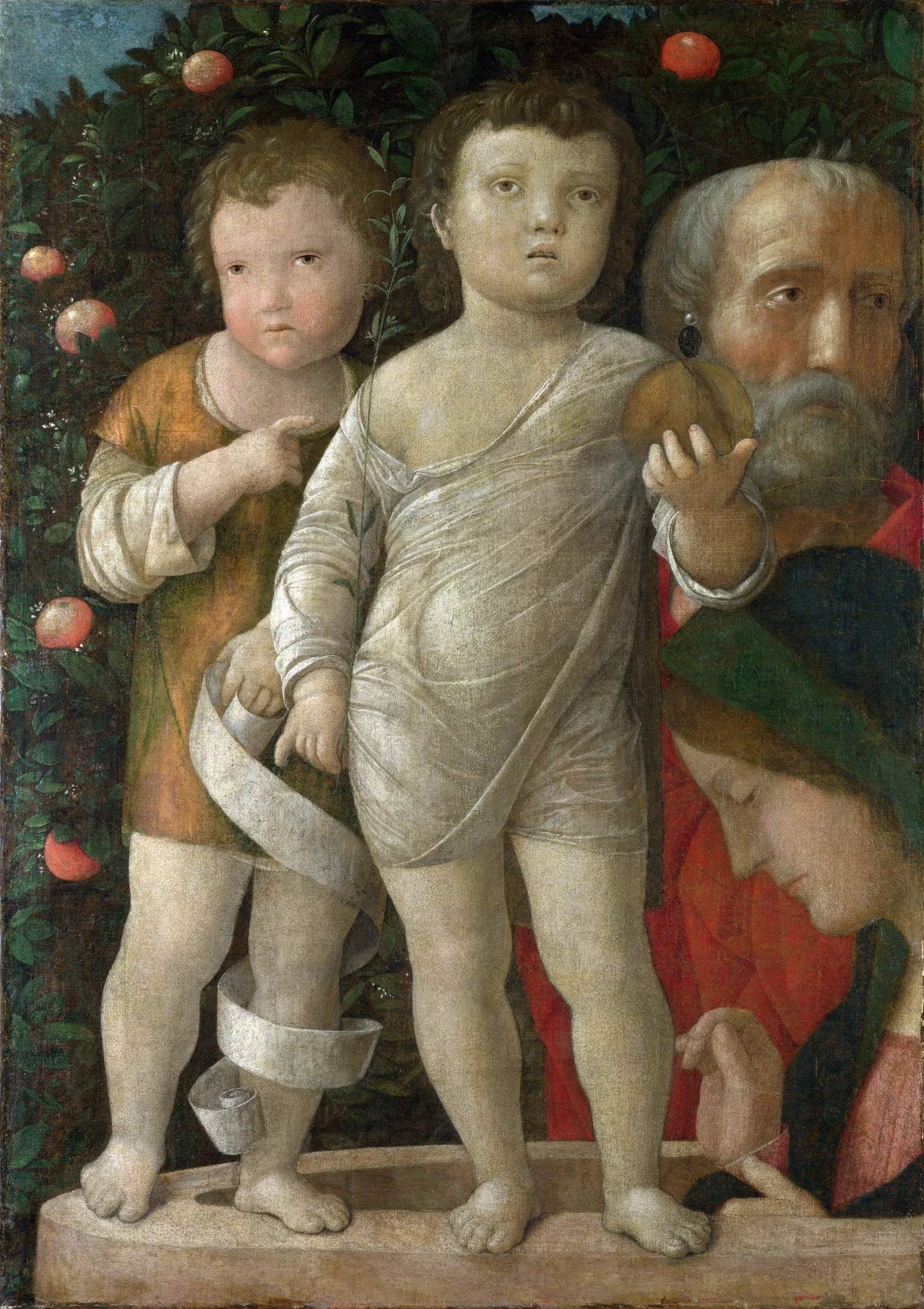 La Sainte Famille avec saint Jean - Andrea Mantegna image 1 tableau peint à l’huile sur toile