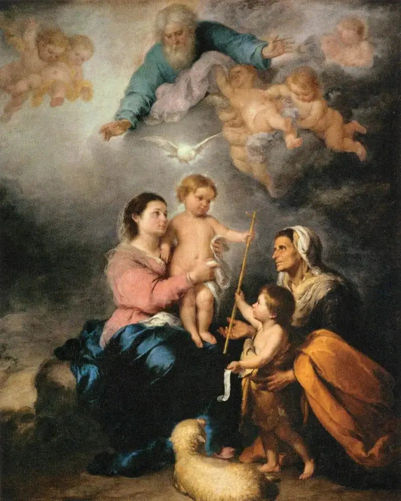 La Sainte Famille - Bartolomé Esteban Murillo image 1 copie de tableau peinte à la main