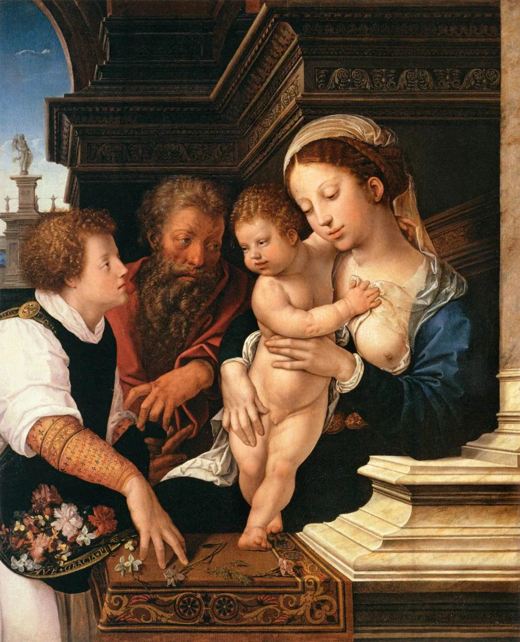 La Sainte Famille - Bernard van Orley image 1 copie peinte à la main à l’huile