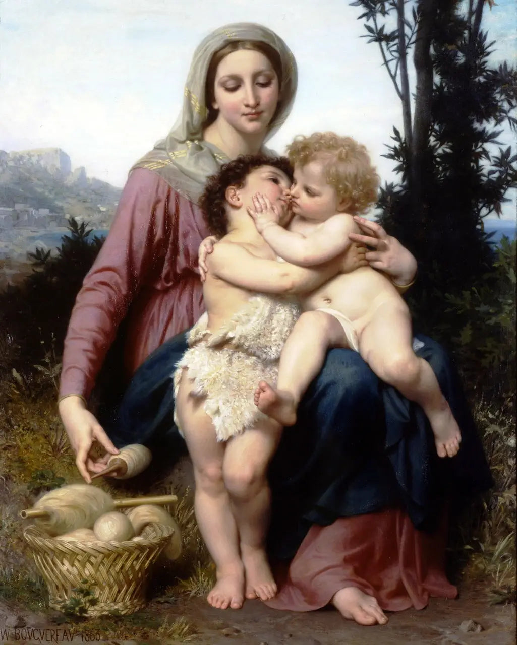 La Sainte Famille - Bouguereau image 1 reproduction réalisée par Alpha Reproduction
