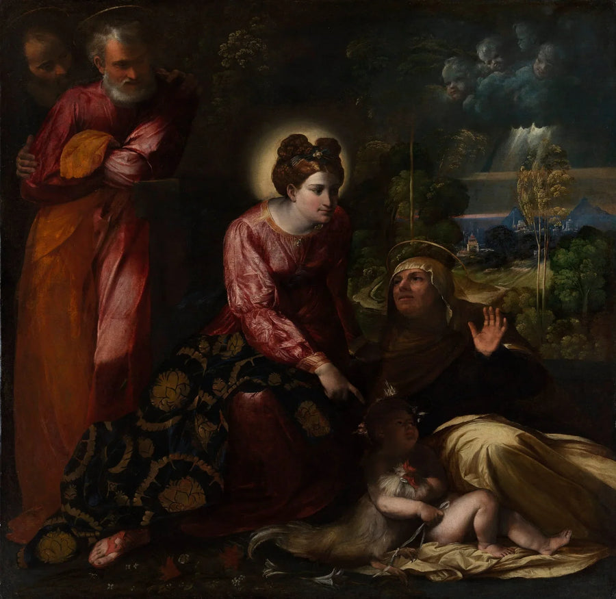 La Sainte Famille - Dosso Dossi image 1 copie de tableau peinte à la main