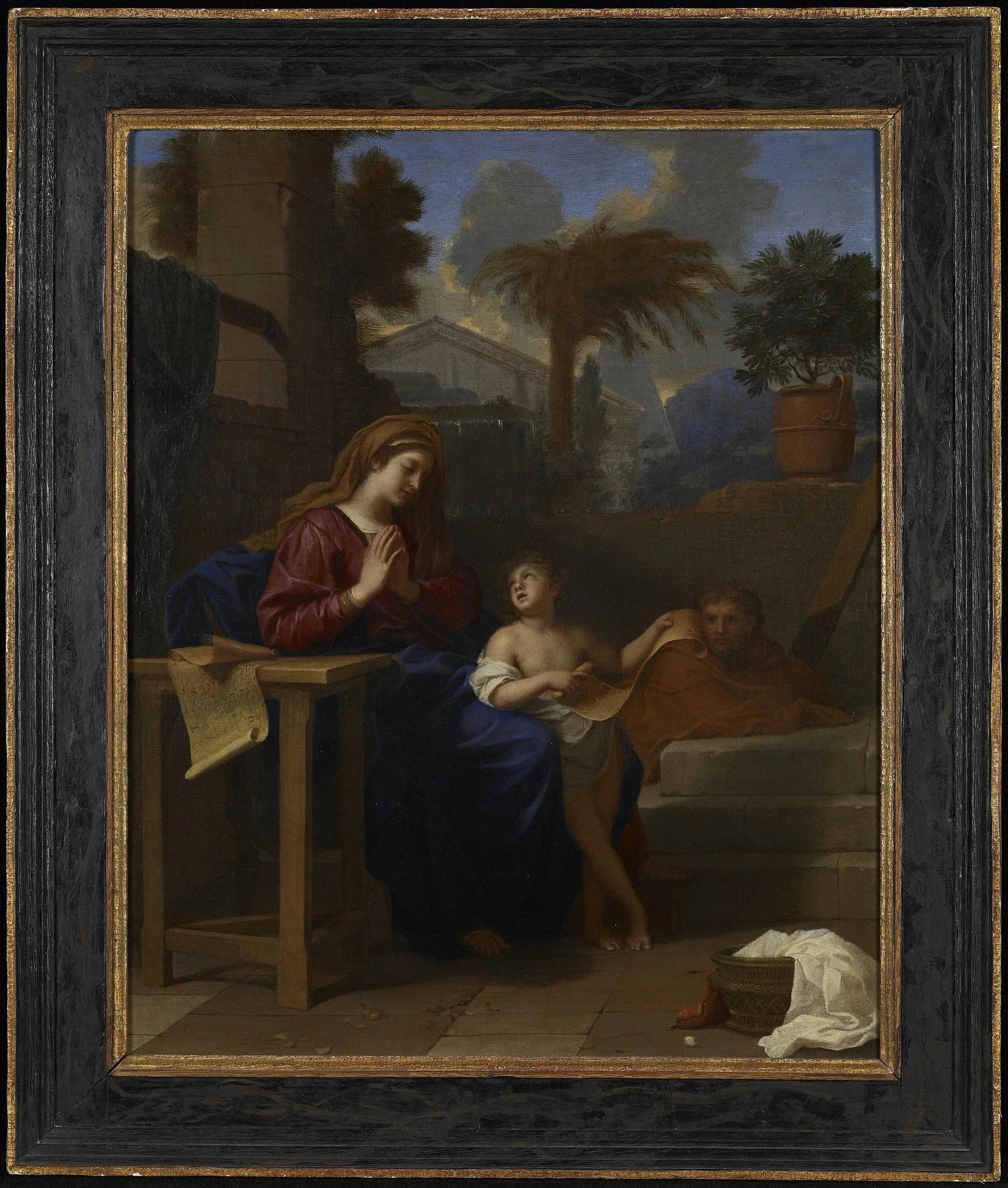 La Sainte Famille en Égypte - Charles Le Brun image 1 reproduction de peinture à l’huile