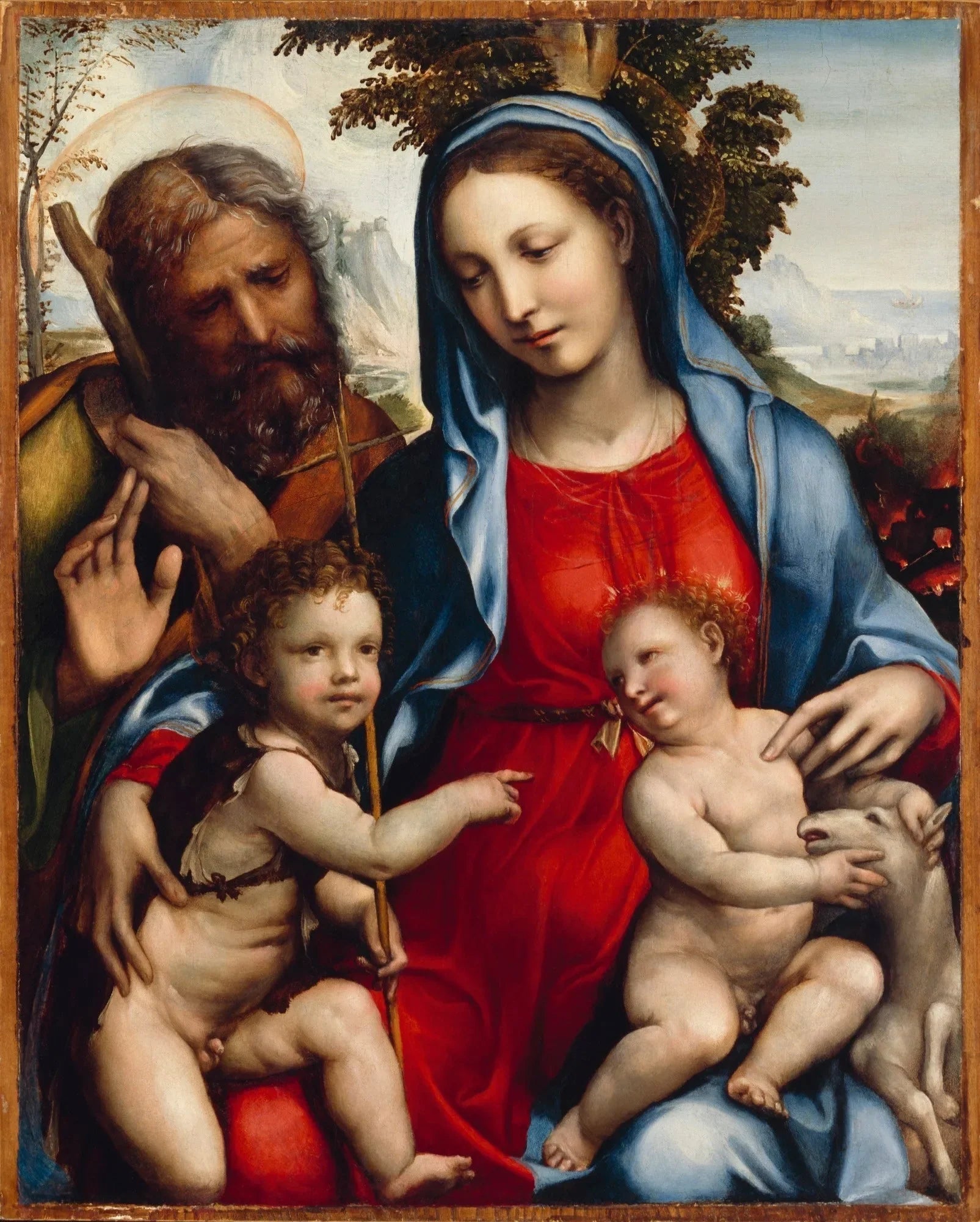 La Sainte Famille et saint Jean - Il Sodoma (Giovanni Antonio Bazzi) image 1 copie de tableau peinte à la main