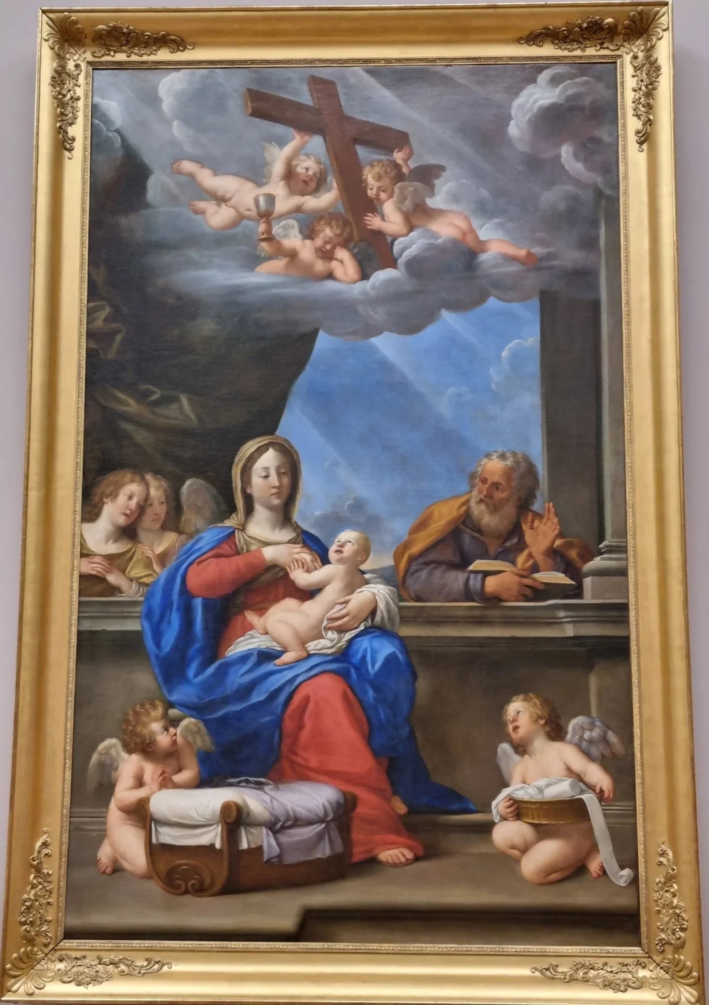 La Sainte Famille - Francesco Albani image 1 copie de tableau peinte à la main