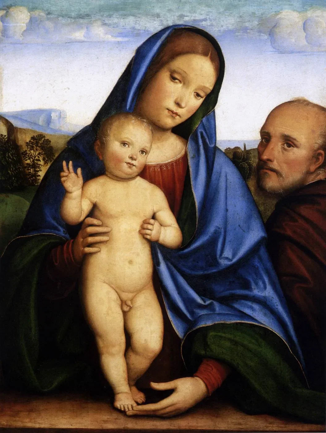 La Sainte Famille - Francesco Francia image 1 reproduction artisanale de tableau