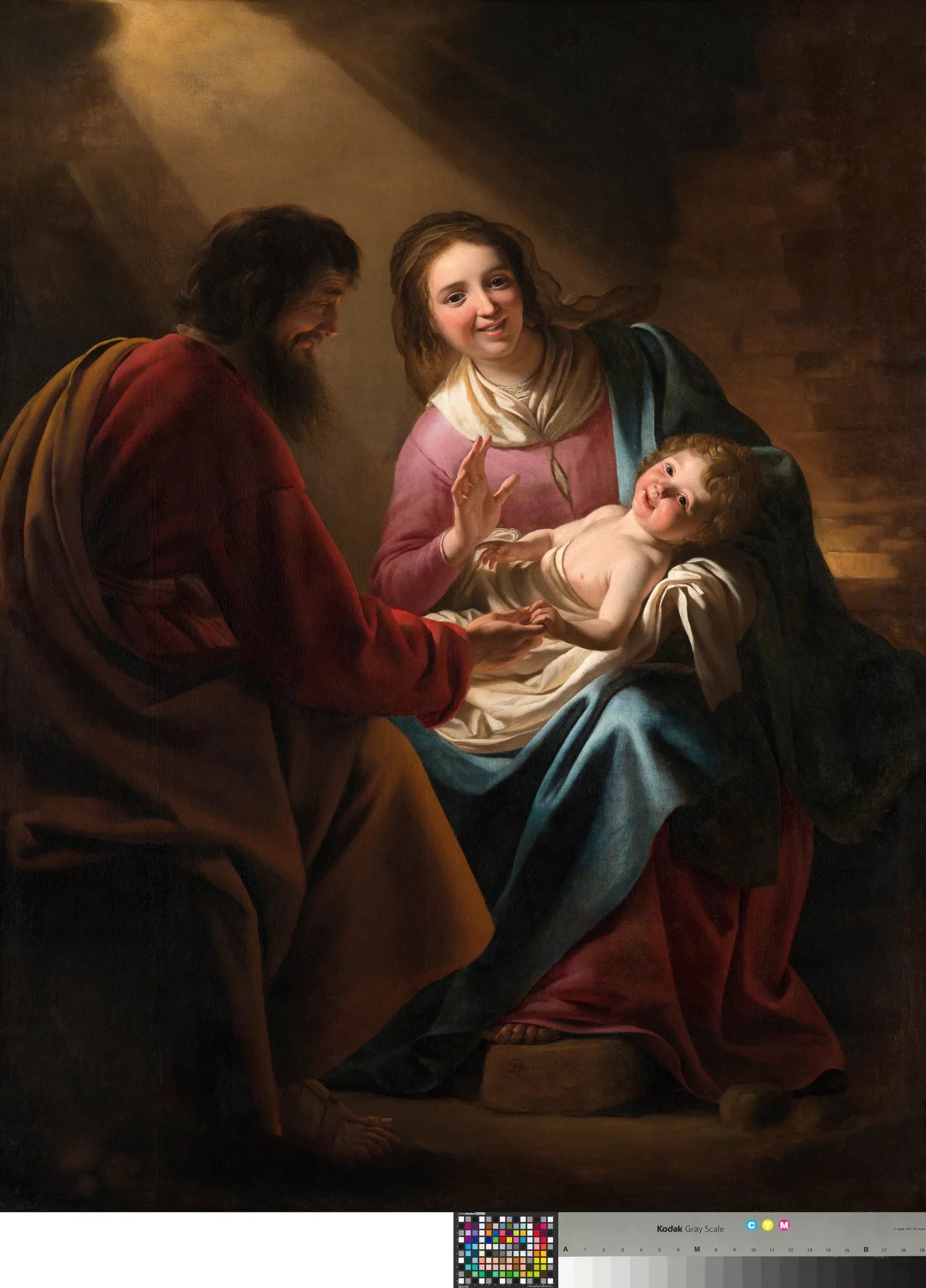 La Sainte Famille - Gerrit van Honthorst image 1 copie peinte à la main à l’huile