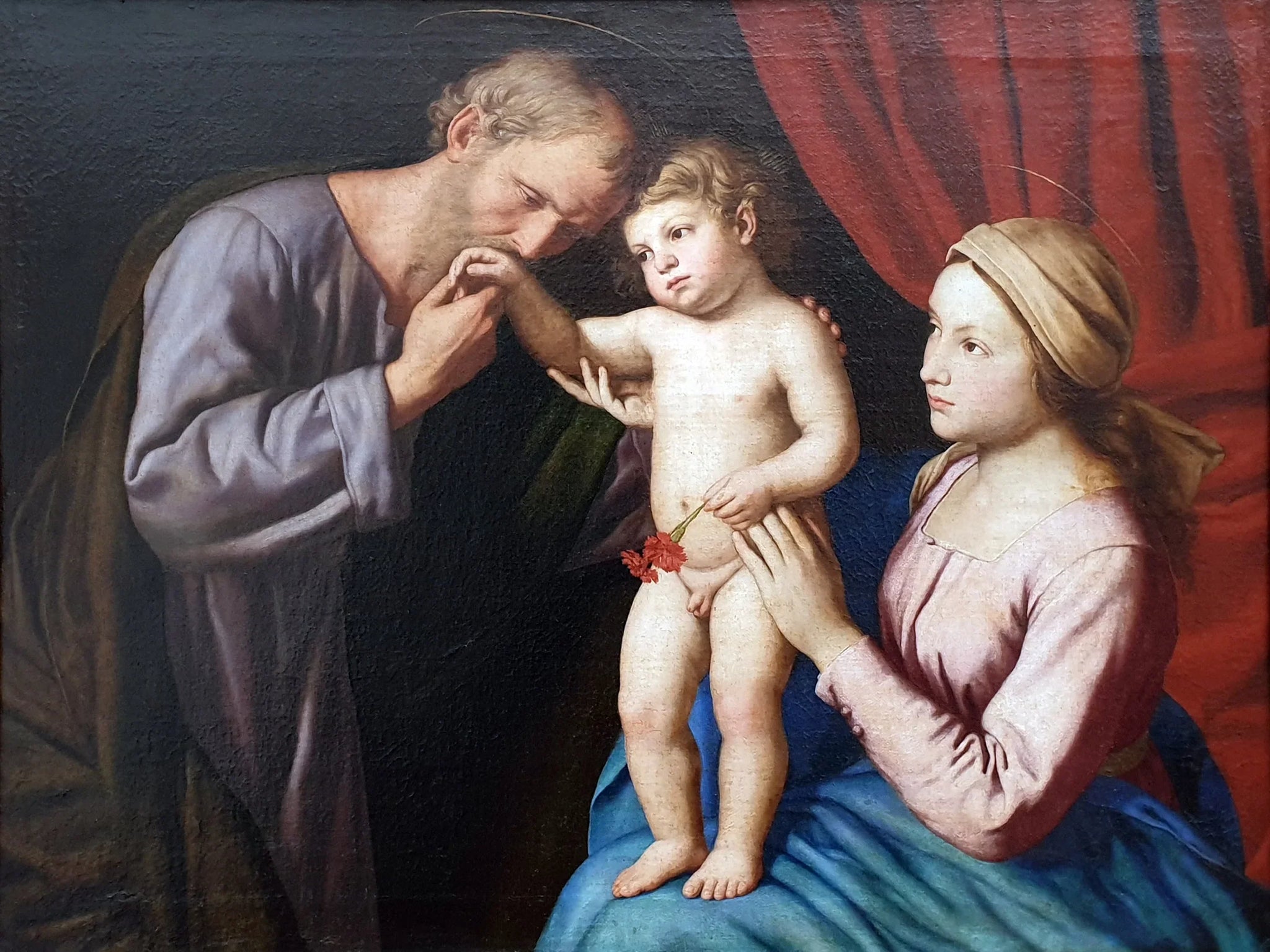 La Sainte Famille - Giovanni Battista Salvi image 1 reproduction d’œuvre d’art à l’huile
