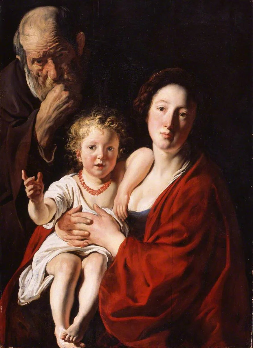 La Sainte Famille - Jacob Jordaens image 1 reproduction d’œuvre d’art à l’huile