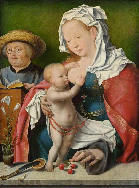 La Sainte Famille - Joos van Cleve image 1 reproduction artisanale de tableau