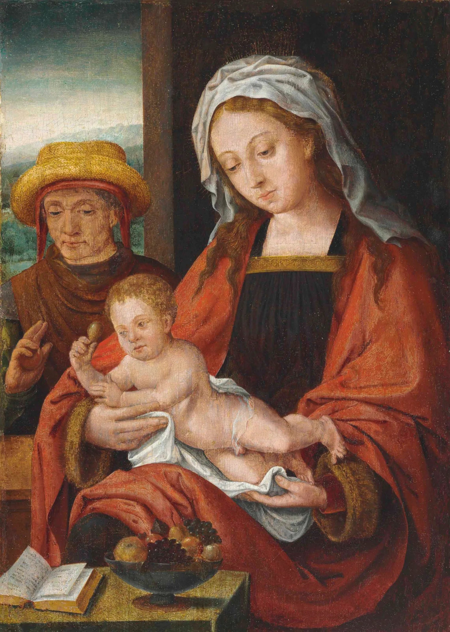 La Sainte Famille - Joos van Cleve image 1 reproduction réalisée par Alpha Reproduction