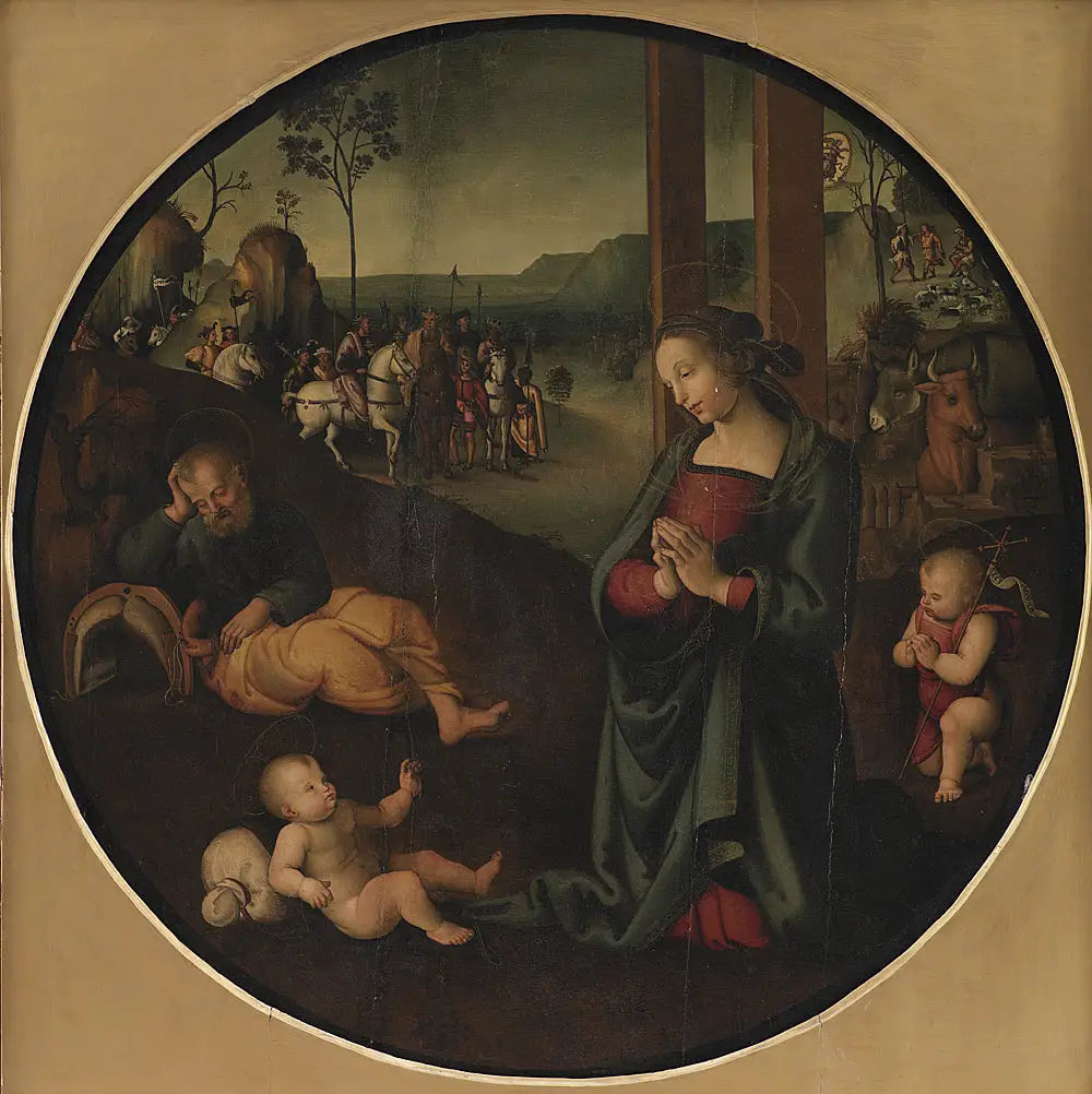 La Sainte Famille - Pietro Perugino image 1 tableau peint à l’huile sur toile