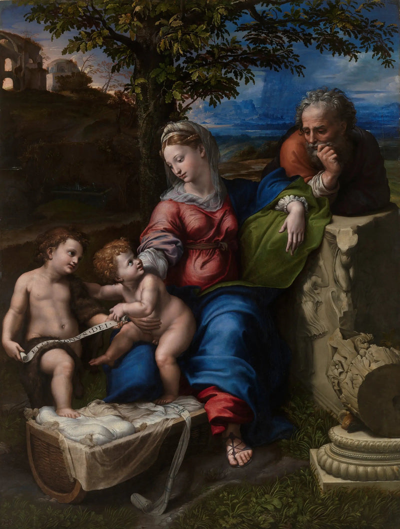 La Sainte Famille sous un chêne - Raphaël Sanzio