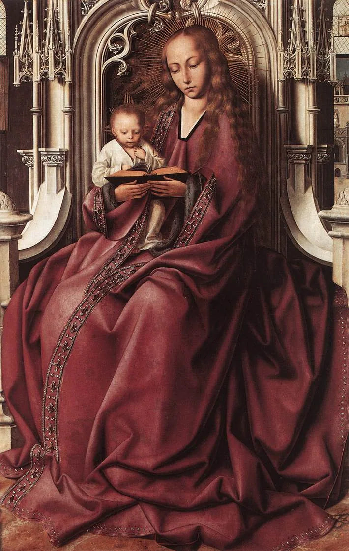 La Sainte Vierge avec l'Enfant Jésus. - Quentin Metsys image 1 reproduction artisanale de tableau