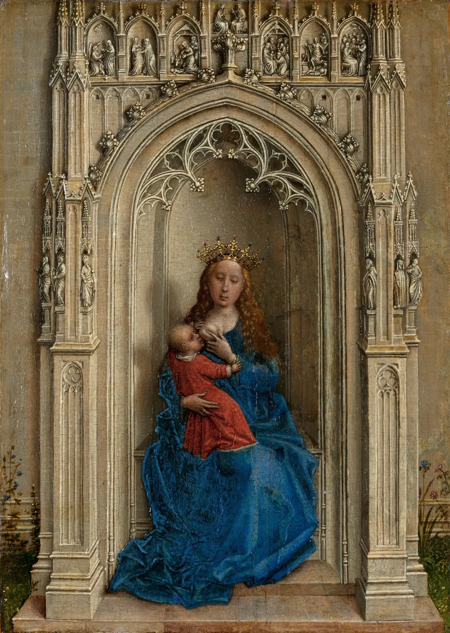 La Sainte Vierge avec l'Enfant Jésus. - Rogier van der Weyden image 1 reproduction d’œuvre d’art à l’huile